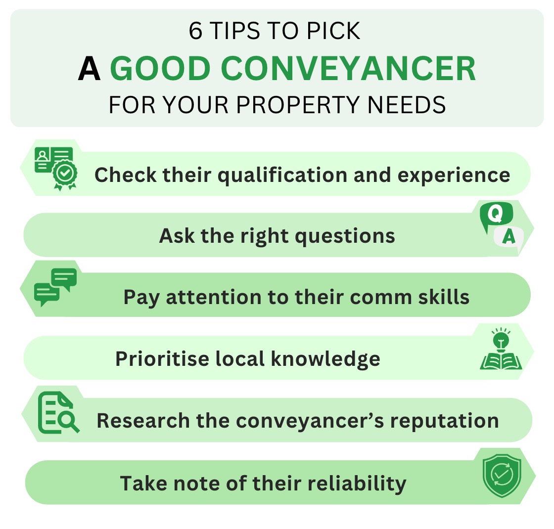 how to pick a good conveyancer six tips